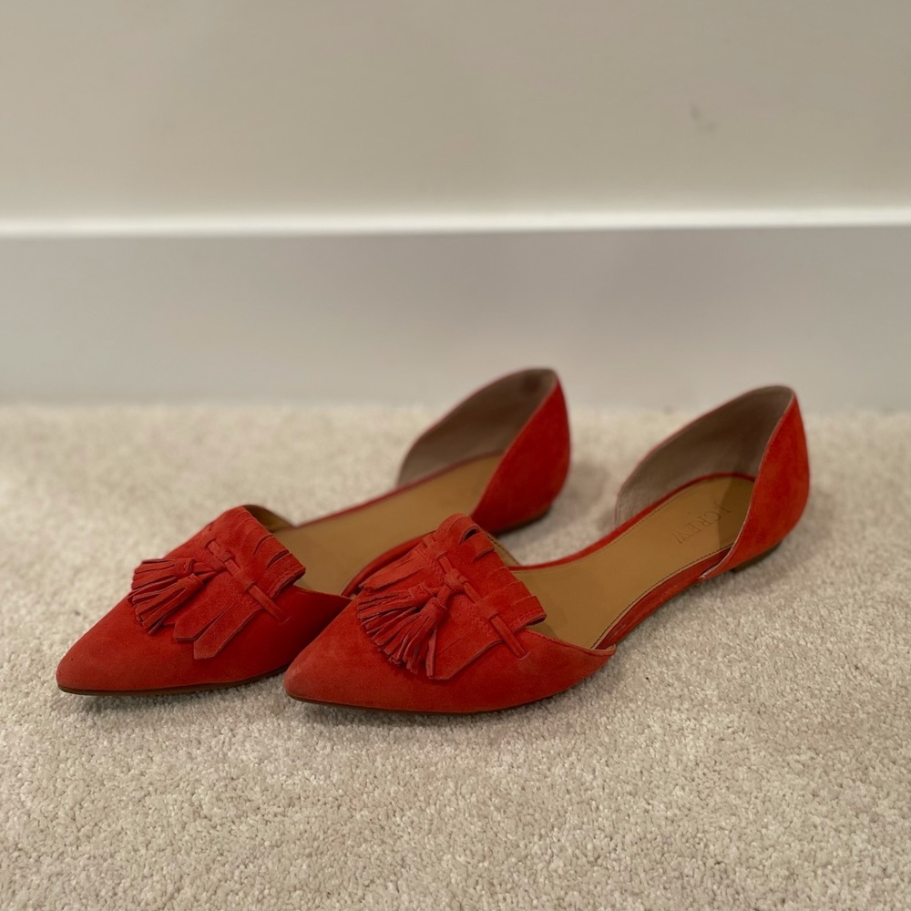 Red Jcrew Loafer/flats